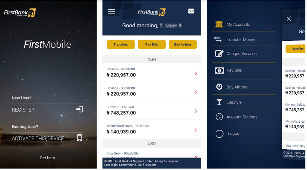 First Mobile App Download and How to use it for Transaction 1 First Mobile App